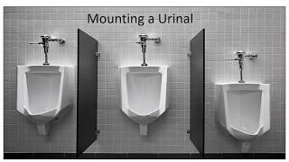 How to install a Urinal Trim phase [upl. by Rochester]