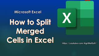 How to Split Merged Cells in Excel [upl. by Mackie904]