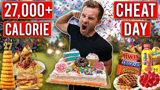 I Ate 27000 CALORIES For My 27th BIRTHDAY [upl. by Imre]