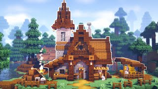 Minecraft  How to Build a Medieval House [upl. by Hjerpe]