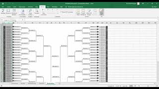 2021 March Madness Brackets in Excel [upl. by Georgie]