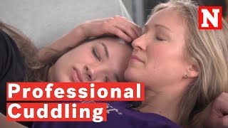 We Tried Professional Cuddling  Heres How It Went [upl. by Annahahs213]