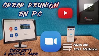 Como crear una reunión en ZOOM desde una pc [upl. by Yahc]