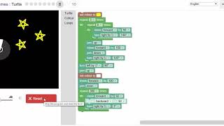 Blockly Games  Turtle  level 8 [upl. by Nesnah]