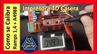 ✅ Como se calibra la RAMPS 14 y Driver A4988 para Impresora 3D 7 [upl. by Eimia]