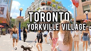 YORKVILLE Village Walking Tour Downtown Toronto Canada 4K [upl. by Eiroj856]