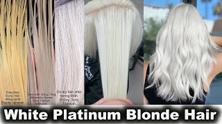 How to get WHITE PLATINUM BLONDE Hair [upl. by Durarte]