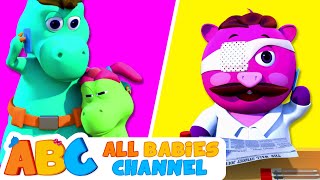 All Babies Channel  Five Little Dinosaurs  3D Nursery Rhymes  Funny Kids Songs [upl. by Nomad28]