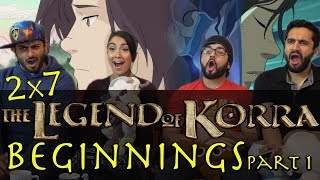 The Legend of Korra  2x7 Beginnings  Group Reaction [upl. by Harlamert]