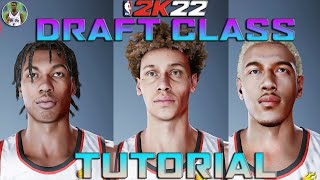 NBA 2K22  DRAFT CLASS TUTORIAL SBUG [upl. by Nagorb808]