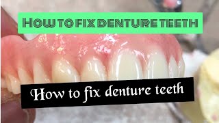 WARNING  Cheap Ways to do denture tooth repair [upl. by Sivra]