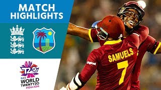 Brathwaite Hits 4 Sixes To Win  England vs West Indies  ICC Mens WT20 FINAL  Highlights [upl. by Enatan]