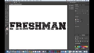 How to Create Grunge or Distressed Text in Adobe Illustrator [upl. by Llerrod]