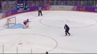 TJ Oshie Olympic Shootout NBC English [upl. by Sou]