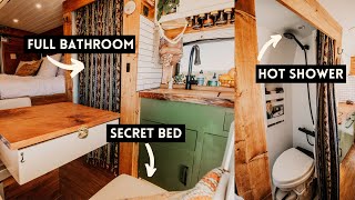 VAN TOUR  Amazing Van Conversion Tour by Couple with NO Experience [upl. by Iridissa]