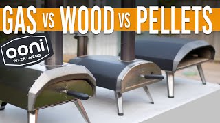 OONI Gas vs Wood vs Pellets Comparison amp Real Time Cook [upl. by Acinna]