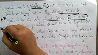 Logical Clocks  Distributed Systems  Lec55  Bhanu Priya [upl. by Jandy640]