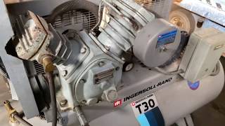 Ingersoll Rand 5HP Air Compressor Model T30 [upl. by Lienad]