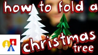 How To Fold An Origami Christmas Tree [upl. by Sloane]