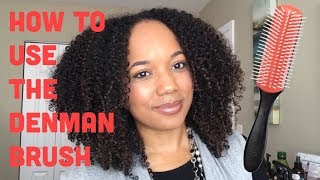 How to use the Denman Brush for Curl Definition [upl. by Aiceila]