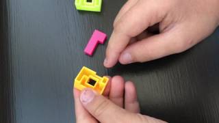 Puzzle cube toy keychain solution fast method [upl. by Altman]