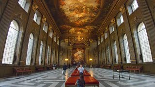 Maritime Greenwich London Walk  Queen’s House Painted Hall Maritime Museum amp Market [upl. by Hagan]