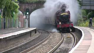 5972 Olton Hall Hogwarts Castle on the Shakespear Express 2009 [upl. by Elehcir]