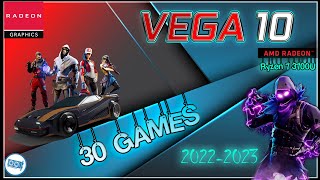 Vega 10 in 30 GAMES  AMD Ryzen™ 7 3700U  in 20222023 [upl. by Ydne]