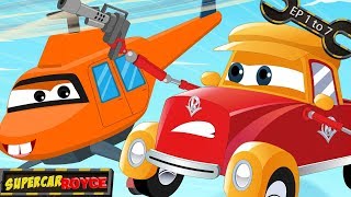 Super Car Royce  Compilation  Super car cartoons  All Episodes [upl. by Teleya]