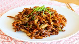 CRISPY Ginger Beef 脆皮生薑牛 CiCi Li Asian Home Cooking Recipes [upl. by Ha]