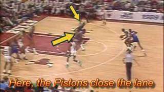 Michael Jordan vs Pistons Defense aka quotJordan Rulesquot [upl. by Scully927]