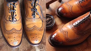 TEACHING AN OLD SHOE NEW TRICKSBURNISH amp PATINA TUTORIAL FOR ALLEN EDMONDS [upl. by Kirk15]