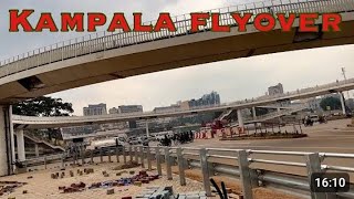 Touring the famous Kampala City flyover [upl. by Salvay513]