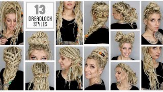 13 Easyish Dreadlock Styles [upl. by Elvie]