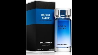 Bois de Cedre by Karl Lagerfeld 2019 fragrance review [upl. by Nedaj]