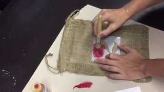 Stenciling on Fabric for Beginners [upl. by Rodmun154]