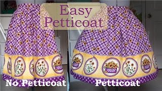 Diy Quick and Simple Petticoat [upl. by Licko]