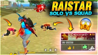 Raistar Solo Vs Double Squad 34 Kill🤣  Garena Free Fire [upl. by Honniball690]