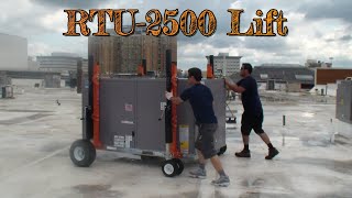 RTU2500  Commercial HVAC Rooftop Lift 2500 Lbs Capacity [upl. by Cutcliffe]