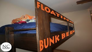 The AMAZING Floating Bunk Bed DIY [upl. by Ytak]