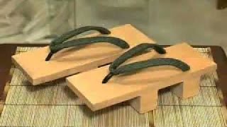 Geta Zori Japan Wooden Sandals  Walking on Wood [upl. by Enelyad276]