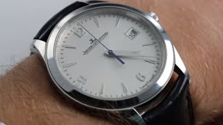 JaegerLeCoultre Master Control Date Ref Q1548420 Watch Review [upl. by Borszcz91]