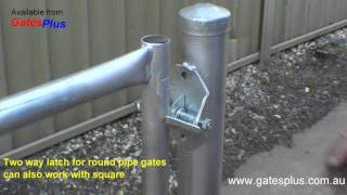 Gate Latch 2 way for round pipe and square [upl. by Elsbeth]