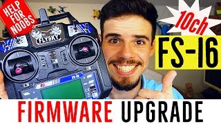 Flysky FSi6 Firmware Upgrade Tutorial  How to Update fsi6 Firmware to 10 channels Flyplus Beta [upl. by Silliw]