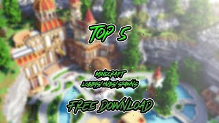 Top 5 Minecraft Lobbys  FREE Download 2 [upl. by Sophia]