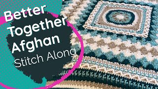 Crochet Better Together Afghan Pattern  Rnds 113  EASY  The Crochet Crowd [upl. by Pitzer]