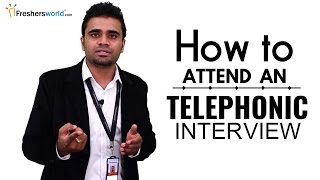 HOW TO ATTEND A TELEPHONIC INTERVIEW FOR FRESHERS  INTERVIEW TIPS [upl. by Hartill]