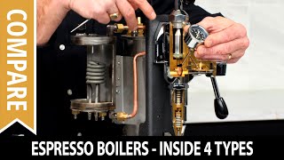 Espresso Machine Boilers See Inside 4 Types [upl. by Rossie]