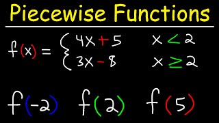 Evaluating Piecewise Functions  PreCalculus [upl. by Chapland738]