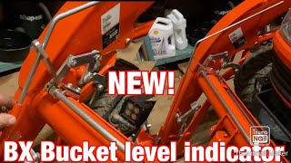 Kubota bx 2380 Bucket level indicator LA340LA344 Viewer Request [upl. by Ahsiuqat]